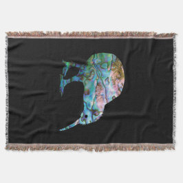 NIEUW ZEELAND KIWI EENVOUDIGE PAUA DEKEN