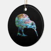 NIEUW ZEELAND KIWI EENVOUDIGE PAUA KERAMISCH ORNAMENT (Links)