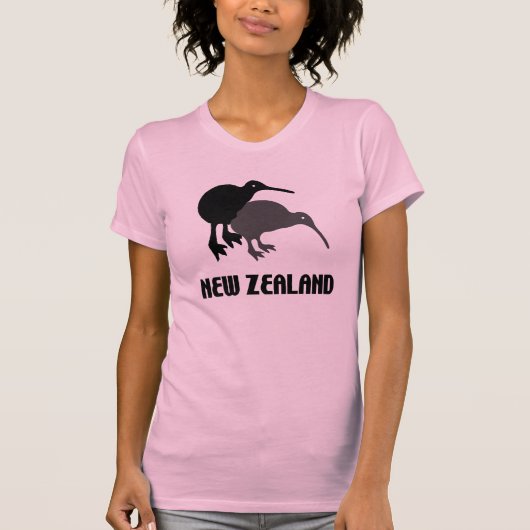 Nieuw-Zeeland Kiwi Funny Womens Tanktop Shirt (Voorkant)
