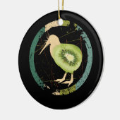 Nieuw-Zeeland Kiwi Keramisch Ornament (Links)