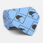 Nieuw-Zeeland Kiwi Mannen Stropdas (Opgerold)
