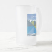 NIEUW-ZEELAND KIWI QUEENSLAND ZUID-ISLAND MATGLAS BIERPUL (Voorkant rechts)