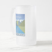 NIEUW-ZEELAND KIWI QUEENSLAND ZUID-ISLAND MATGLAS BIERPUL (Voorkant links)