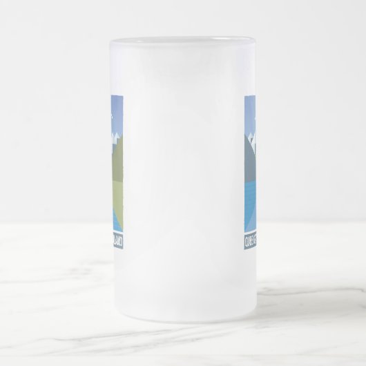 NIEUW-ZEELAND KIWI QUEENSLAND ZUID-ISLAND MATGLAS BIERPUL (Center)