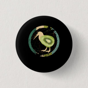 Nieuw-Zeeland Kiwi Ronde Button 3,2 Cm