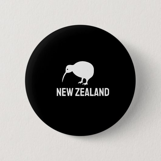 Nieuw-Zeeland Kiwi Ronde Button 5,7 Cm (Voorkant)