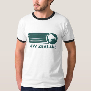 Nieuw-Zeeland Kiwi Stripes Mannen T-Shirt