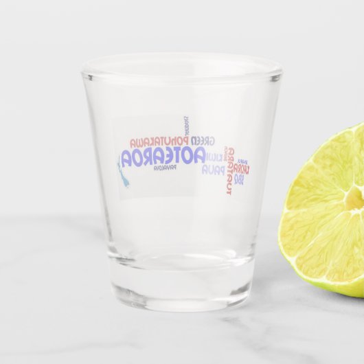 Nieuw-Zeeland Kiwiana Geïnspireerd schokglas Shot Glas (Achterkant)