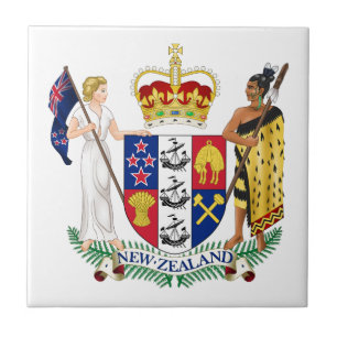 Nieuw-Zeeland land wapen symbool embleem vlag Tegeltje