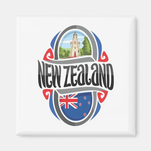 Nieuw-Zeeland Magneet (Voorkant)