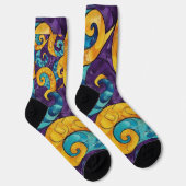 Nieuw-Zeeland Māori Paua Pattern Sokken (Rechts)