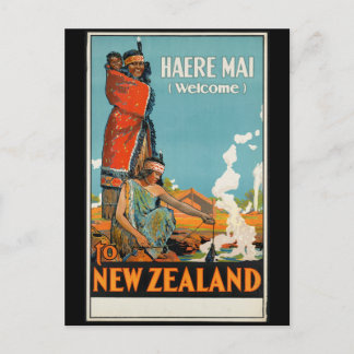 Nieuw-Zeeland Maori Poster Briefkaart