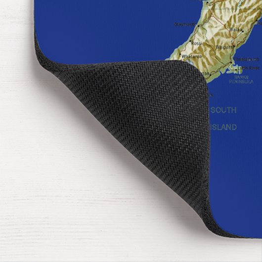 Nieuw-Zeeland Map Mousepad Muismat (Hoek)