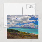 Nieuw-Zeeland: Meer van Pukaki Briefkaart (Voorkant / Achterkant)