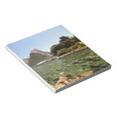 Nieuw-Zeeland, Miter Peak en Bowen die de rivier b Notitieblok (Schuin)