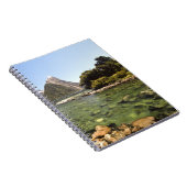 Nieuw-Zeeland, Miter Peak en Bowen die de rivier b Notitieboek (Rechterzijde)