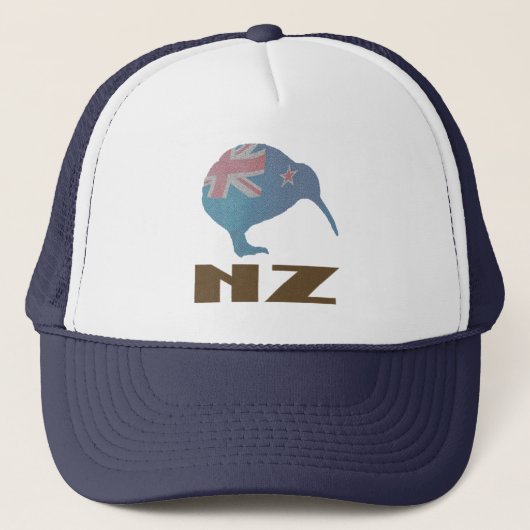 Nieuw-Zeeland Modern Kiwi Trucker Hat Pet (Voorkant)
