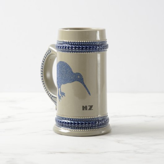 Nieuw-Zeeland Mok Kiwi Beer Stein (Voorkant links)