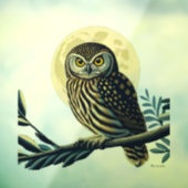 Nieuw-Zeeland Morepork Window Cling Decal (Vel 3)
