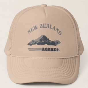 Nieuw-Zeeland Mount Cook Aoraki Hoed Trucker Pet