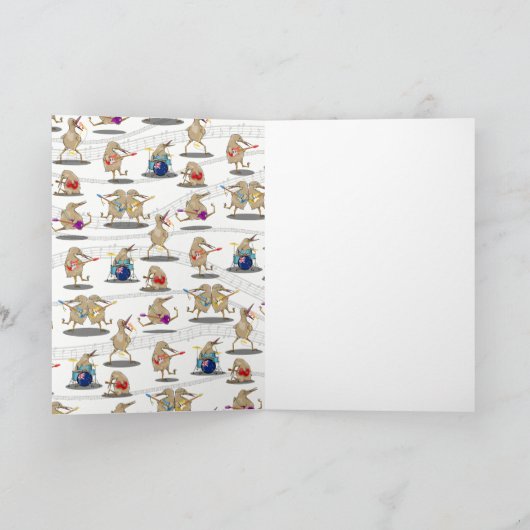 Nieuw-Zeeland Muziek Kiwi gitaar spelen Kaart (Binnen)