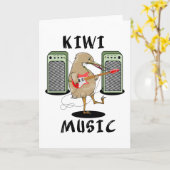 Nieuw-Zeeland Muziek Kiwi gitaar spelen Kaart (Gele Bloem)