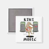 Nieuw-Zeeland Muziek Kiwi gitaar spelen Magneet (Voorkant / Achterkant)