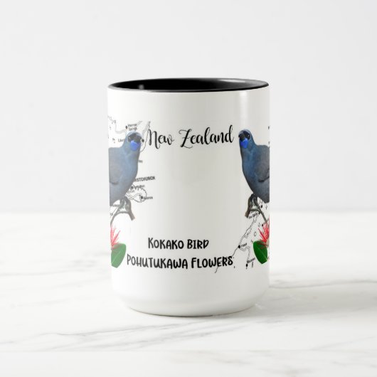 Nieuw-Zeeland Native Bird Coffee Mok (Midden)