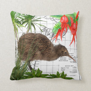 Nieuw-Zeeland Native Kiwi Pillow Kussen