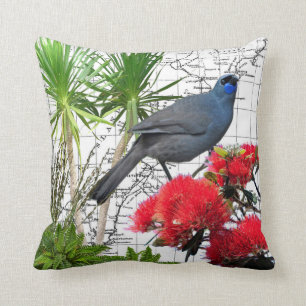 Nieuw-Zeeland Native Kokako Pillow Kussen