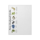 Nieuw-Zeeland Native-vogelnote Notitieblok (Linkerzijde)