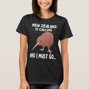 Nieuw-Zeeland noemt Kiwi in het wild levende vogel T-shirt