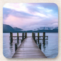 Nieuw-Zeeland Onderzetter set van 6, Lake Te Anau