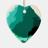 Nieuw-Zeeland ontwerp Keramisch Ornament (Rechts)