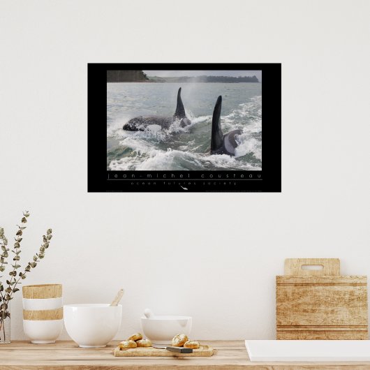Nieuw-Zeeland Orca Poster (Keuken)