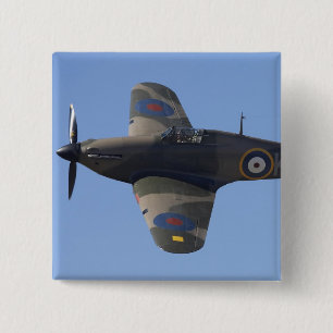 Nieuw-Zeeland, Otago, Wanaka, Warbirds Over 8 Vierkante Button 5,1 Cm