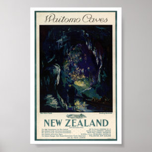 Nieuw-Zeeland Oude Reisposter Poster