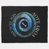 NIEUW-ZEELAND PAUA KORU RINGEN FLEECE DEKEN (Voorkant (Horizontaal))