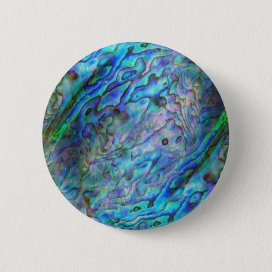 NIEUW-ZEELAND PAUA RONDE BUTTON 5,7 CM (Voorkant)