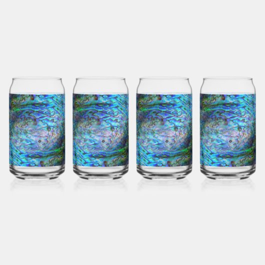 NIEUW-ZEELAND PAUA SHELL BLIKVORM GLAS (Voorkant)