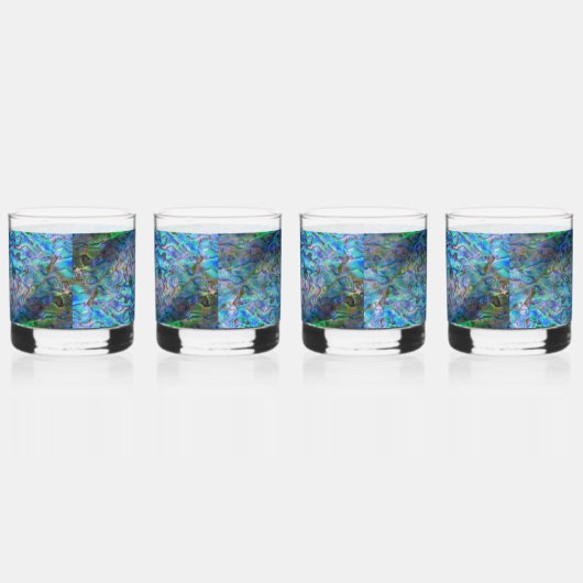 NIEUW-ZEELAND PAUA SHELL WHISKY GLAS (Links)