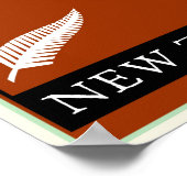 Nieuw-Zeeland Poster (Hoek)