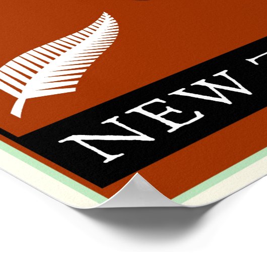 Nieuw-Zeeland Poster (Hoek)