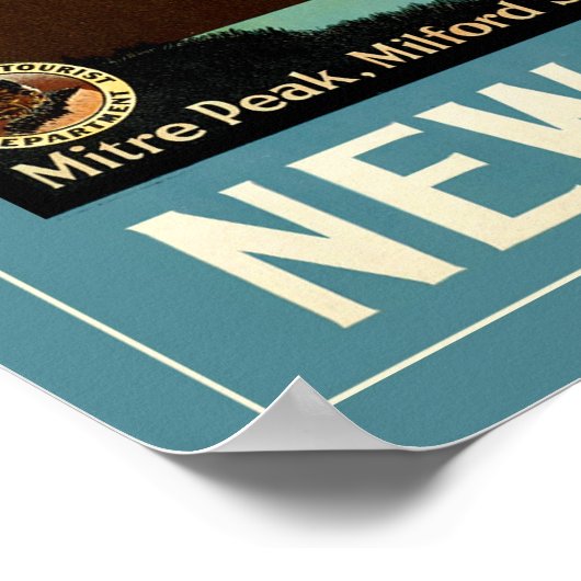 Nieuw-Zeeland Poster (Hoek)