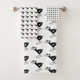 Nieuw-Zeeland Pukeko Vogelhanddoek Set Bad Handdoek