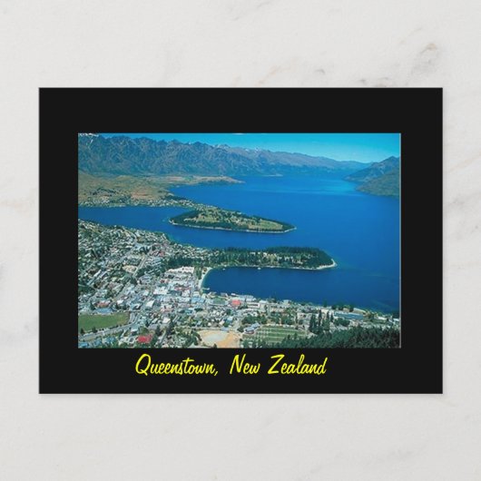 Nieuw-Zeeland Queenstown briefkaart (Voorkant)