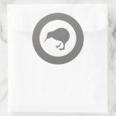 Nieuw-Zeeland RAF Kiwi Roundel ingetogen Ronde Sticker (Tas)
