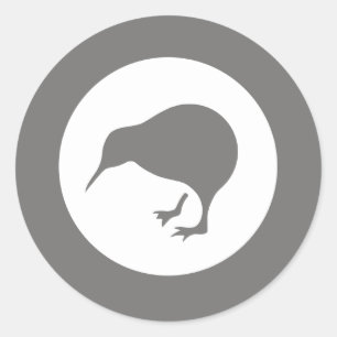Nieuw-Zeeland RAF Kiwi Roundel ingetogen Ronde Sticker