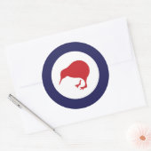 Nieuw-Zeeland RAF Kiwi Roundel Ronde Sticker (Envelop)