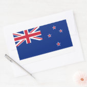 Nieuw-Zeeland Rechthoekige Sticker (Envelop)